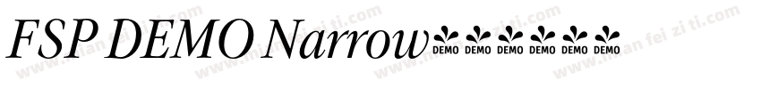 FSP DEMO Narrow字体转换